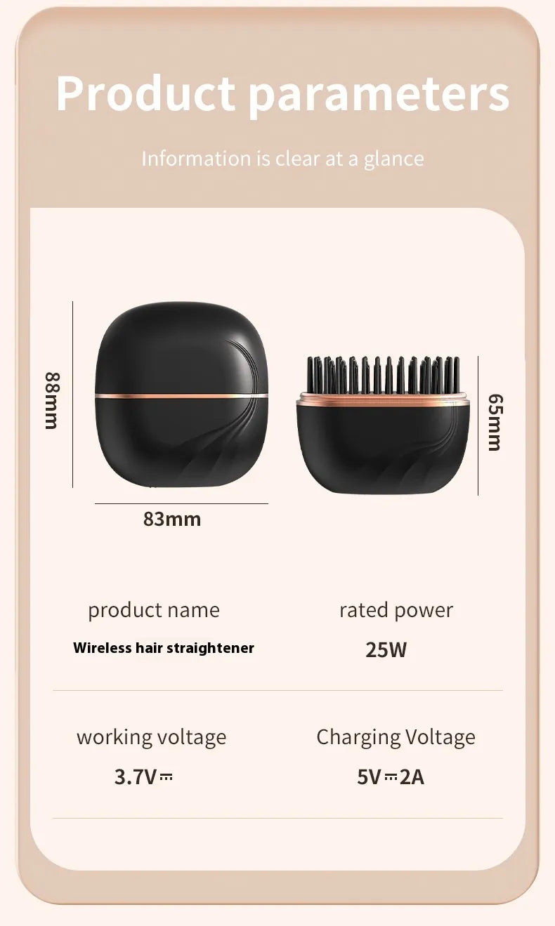 Mini Hair Straightening Comb Transform