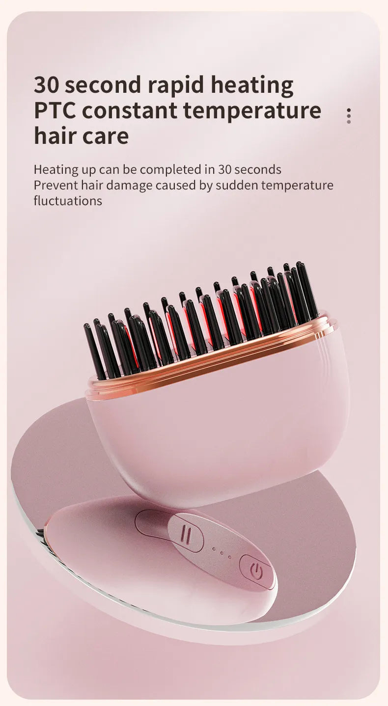 Mini Hair Straightening Comb Transform