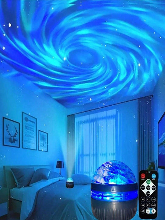 1Pc Usb Galaxy Night Light Projector with Remote Control, 7 Colors, for Bedroom, Adult Game Room, Home Theater, Room Decoration, Valentine'S Day Gift, Camping, Wedding Decoration
